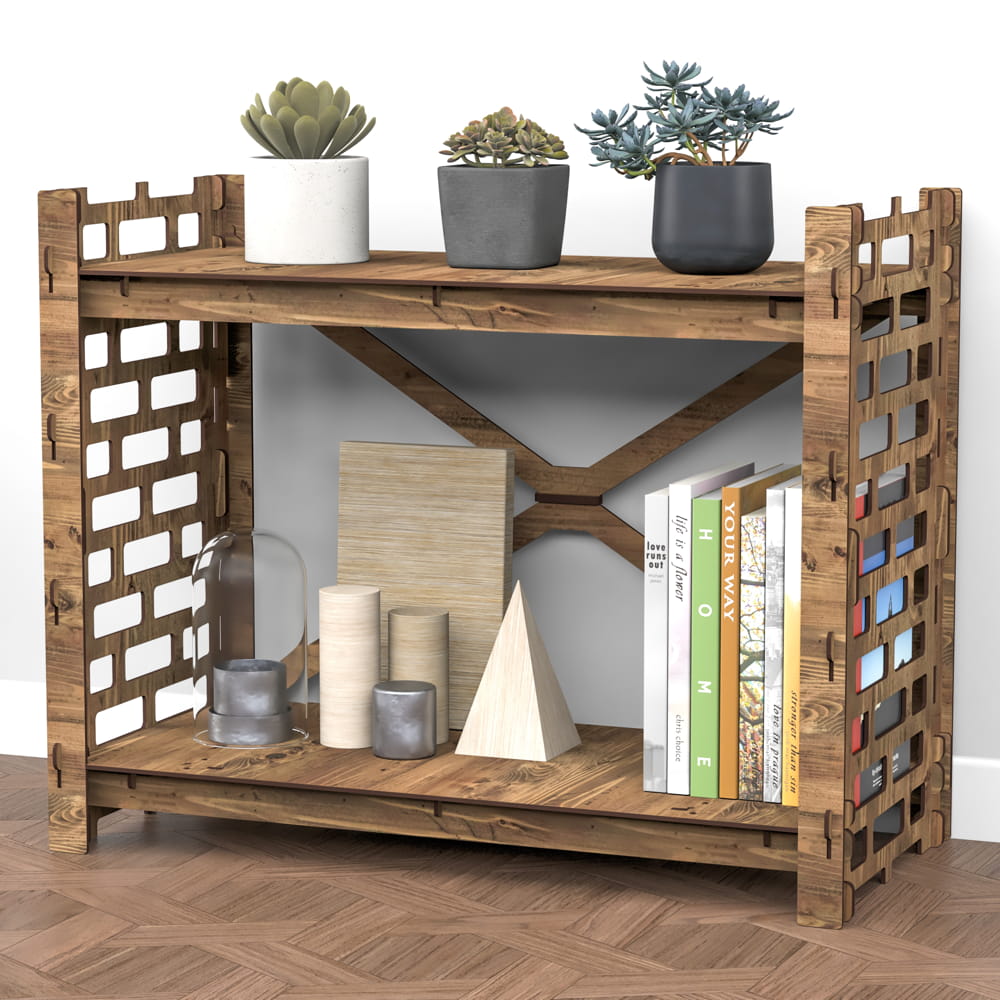 Hexagonica Стелаж на 2 полиці Brickwall (600В х 750Ш х 365Г)