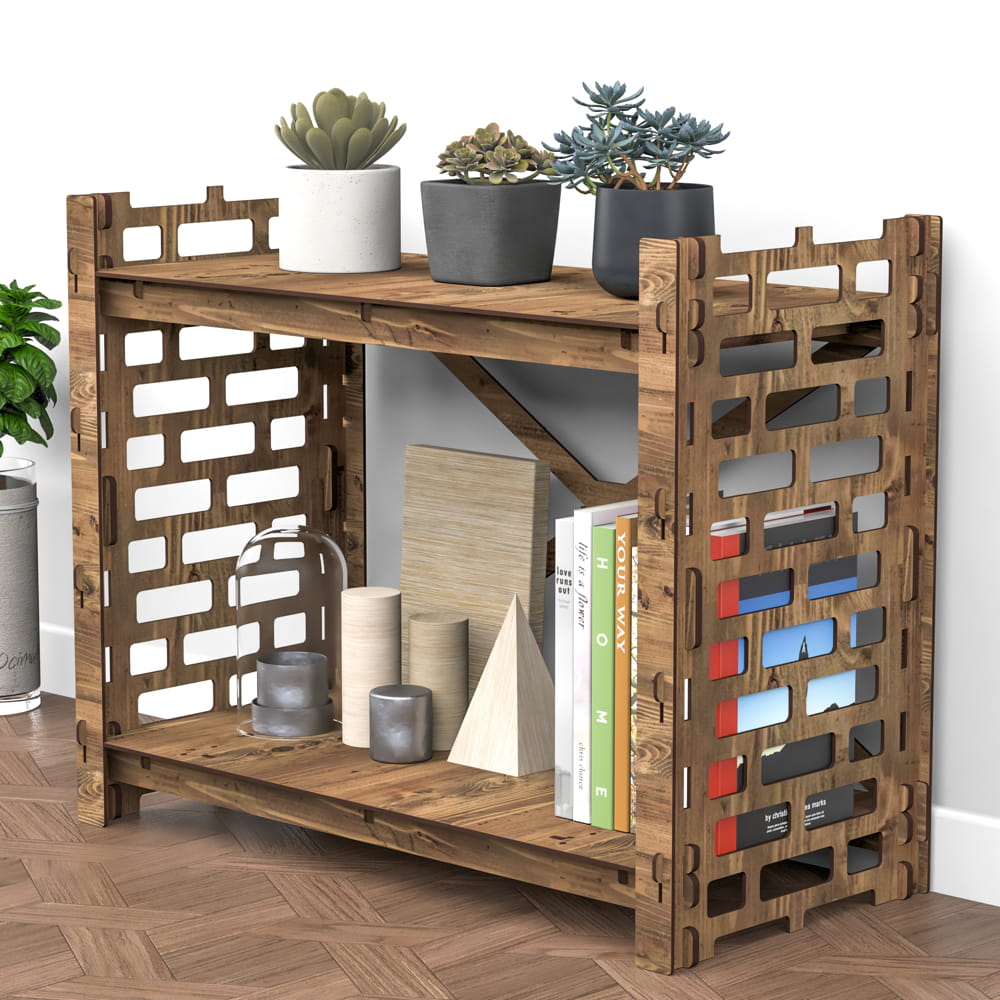 Hexagonica Стелаж на 2 полиці Brickwall (600В х 750Ш х 365Г)