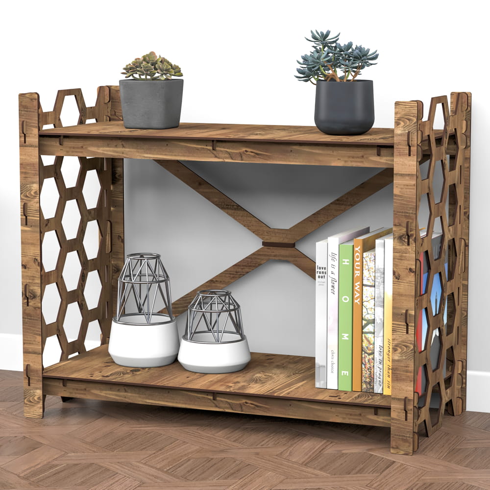 Hexagonica Стелаж на 2 полиці Honeycomb (600В х 750Ш х 365Г)