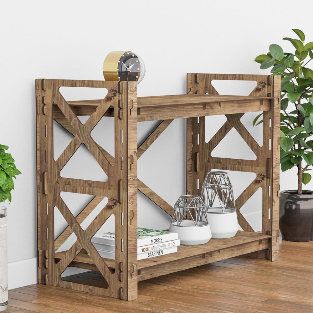 Hexagonica Стеллаж на 2 полки Provence-2 (600В х 750Ш х 365Г)