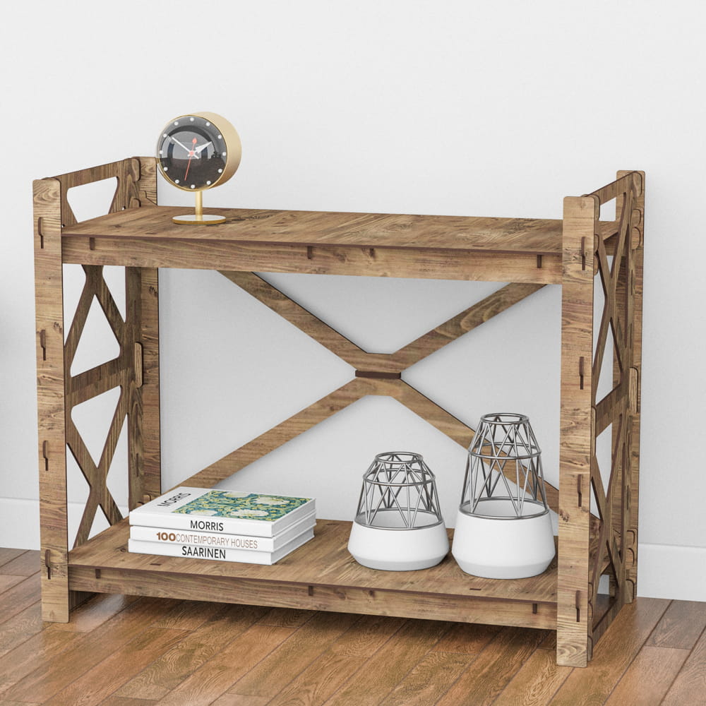 Hexagonica Стеллаж на 2 полки Provence-2 (600В х 750Ш х 365Г)