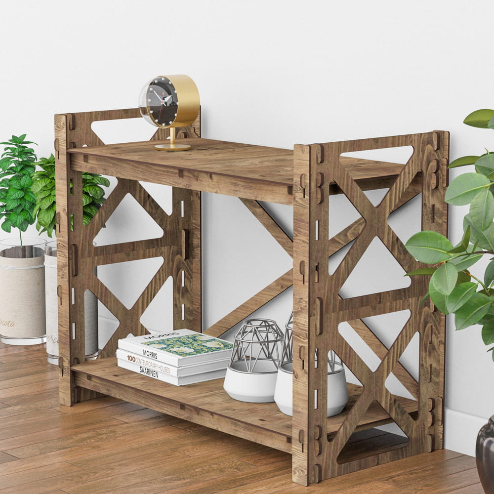 Hexagonica Стеллаж на 2 полки Provence-2 (600В х 750Ш х 365Г)