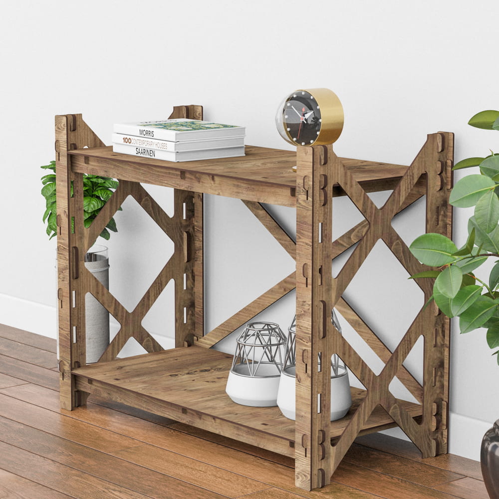 Hexagonica Стелаж на 2 полиці Provence (600В х 750Ш х 365Г)