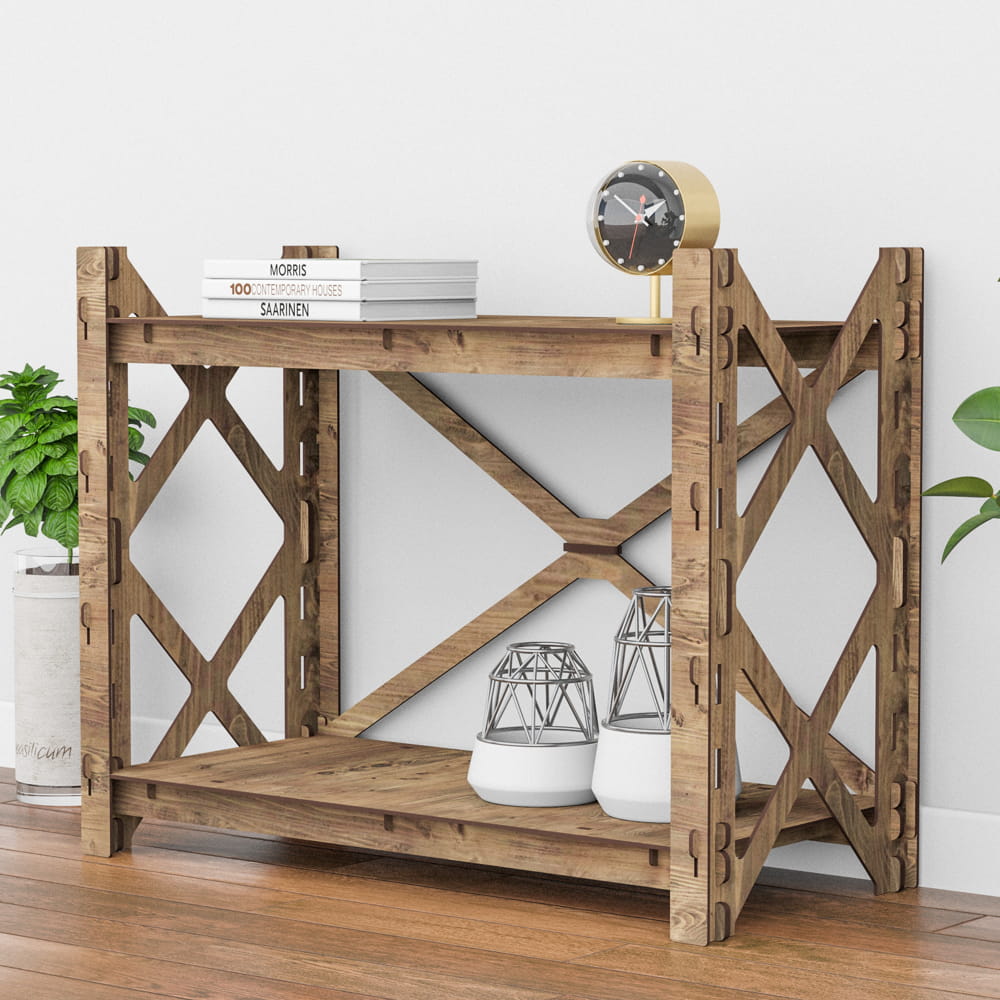 Hexagonica Стелаж на 2 полиці Provence (600В х 750Ш х 365Г)