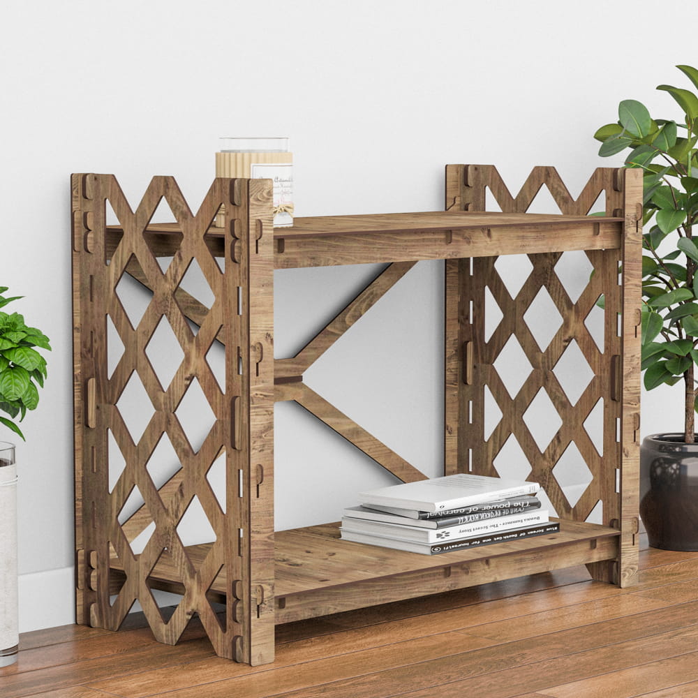 Hexagonica Стелаж на 2 полиці Rhombus (600В х 750Ш х 365Г)