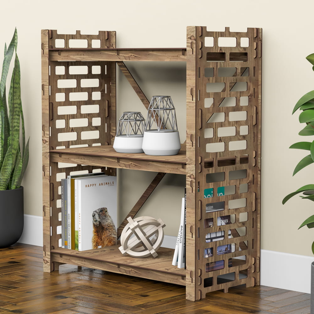 Hexagonica Стеллаж на 3 полки Brickwall (900В х 750Ш х 365Г)