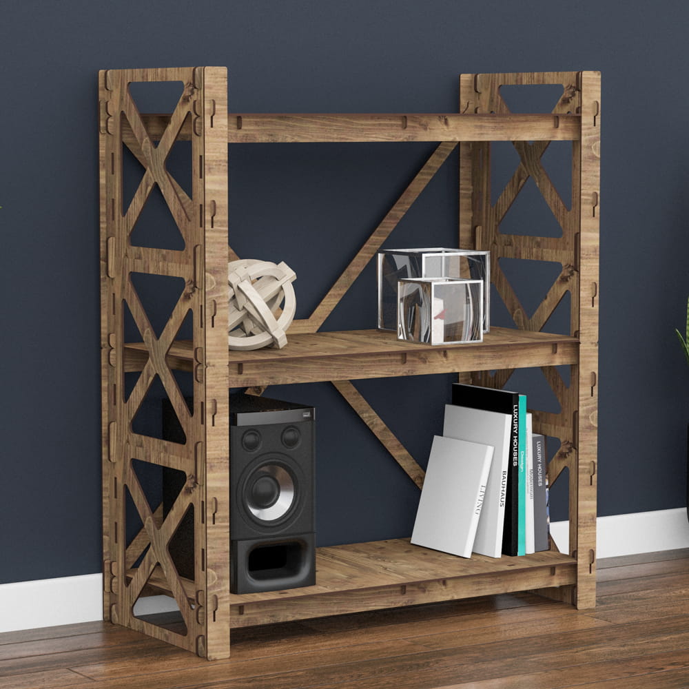 Hexagonica Стеллаж на 3 полки Provence-2 (900В х 750Ш х 365Г)