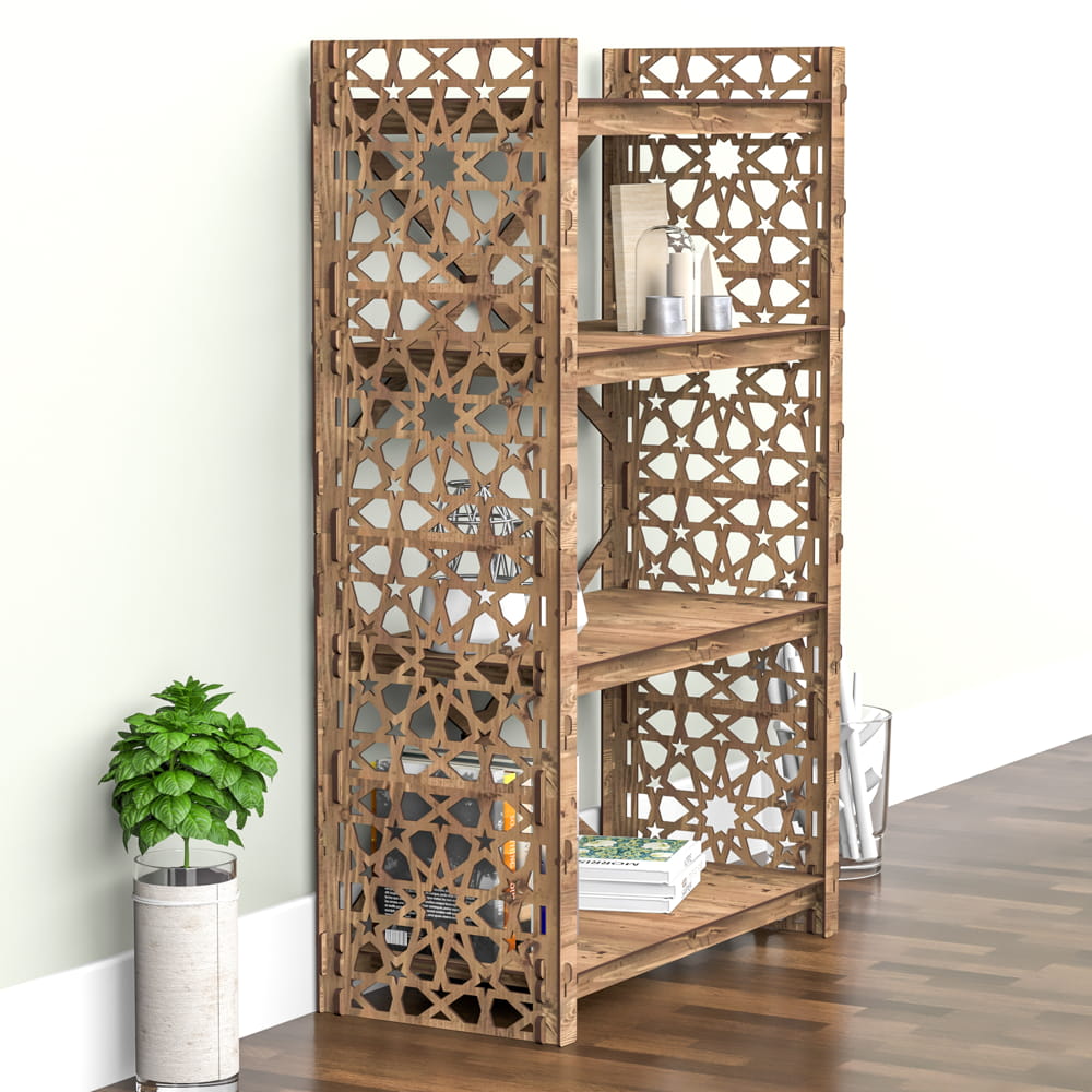 Hexagonica Стеллаж на 4 полки Arabic (1200В х 750Ш х 365Г)