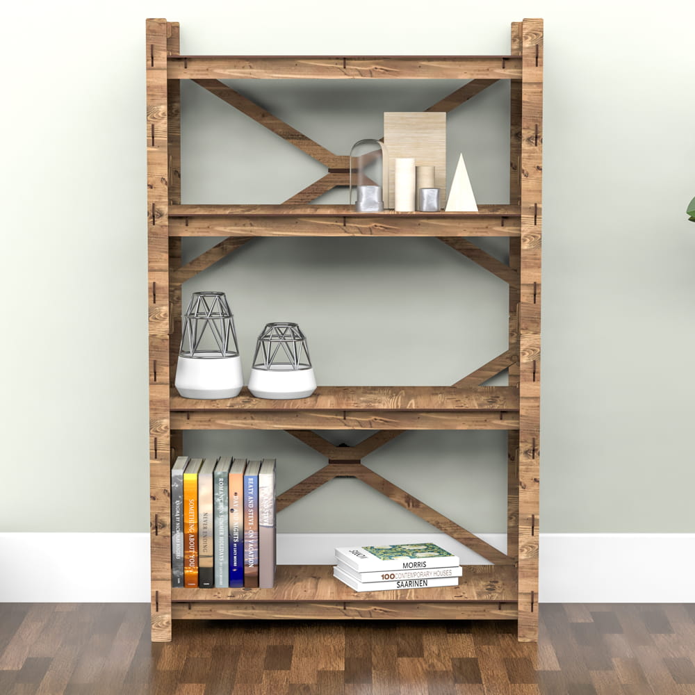 Hexagonica Стеллаж на 4 полки Brickwall (1200В х 750Ш х 365Г)