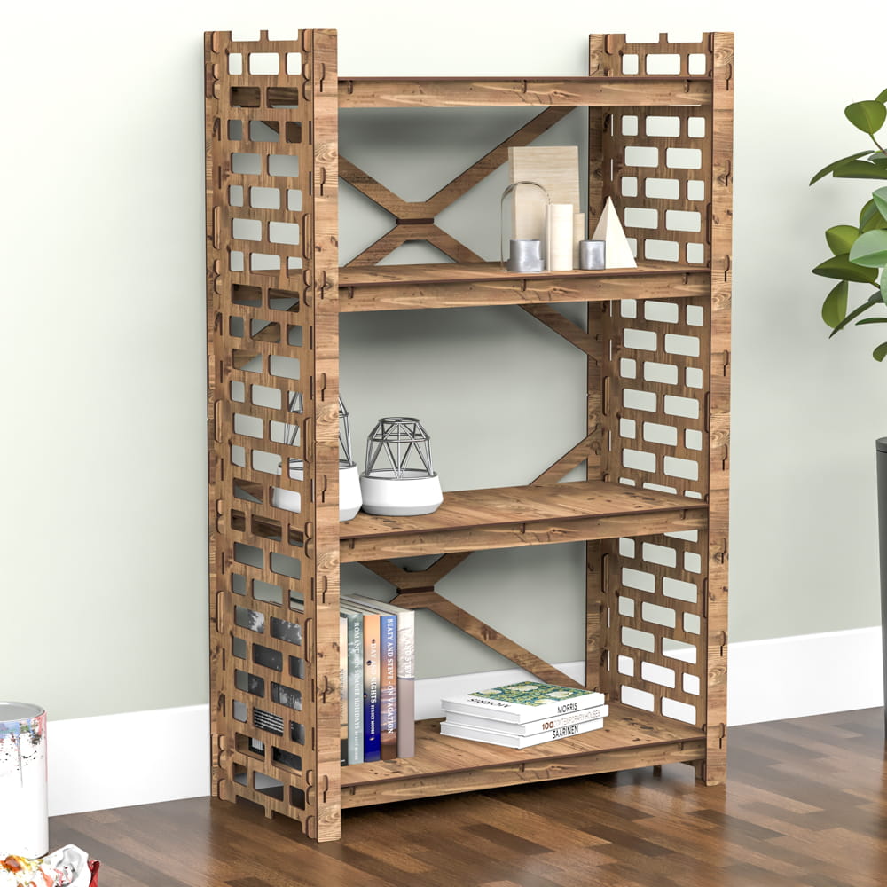 Hexagonica Стеллаж на 4 полки Brickwall (1200В х 750Ш х 365Г)