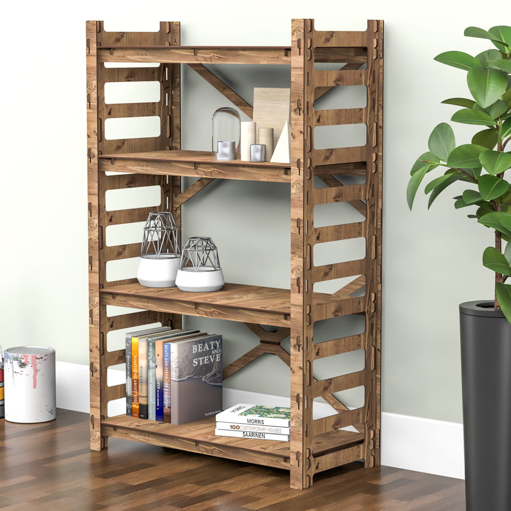 Hexagonica Стеллаж на 4 полки Ladder (1200В х 750Ш х 365Г)