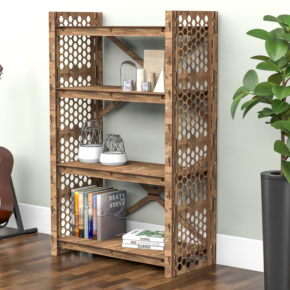 Hexagonica Стеллаж на 4 полки Honeycomb-S (1200В х 750Ш х 365Г)