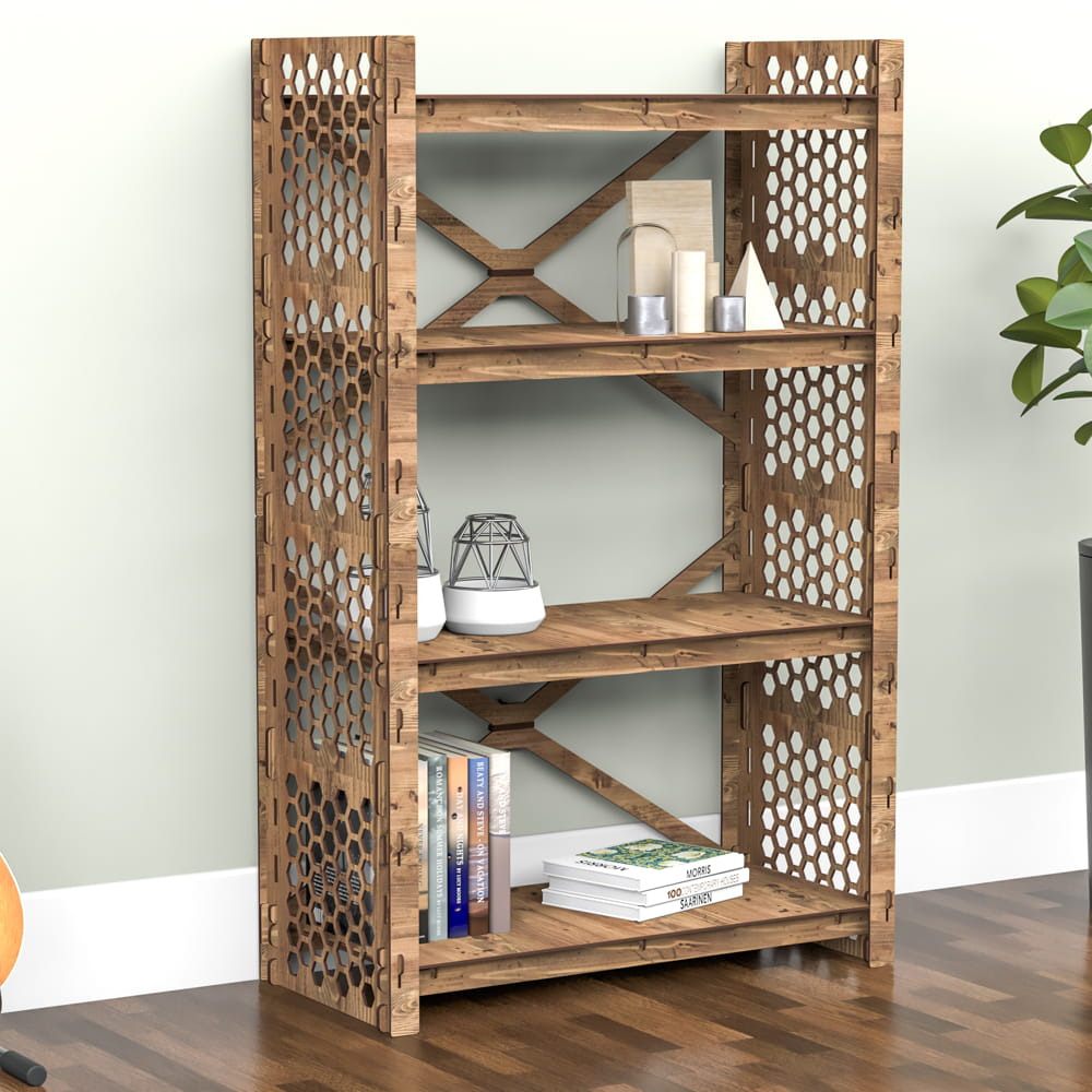Hexagonica Стеллаж на 4 полки Honeycomb-S (1200В х 750Ш х 365Г)