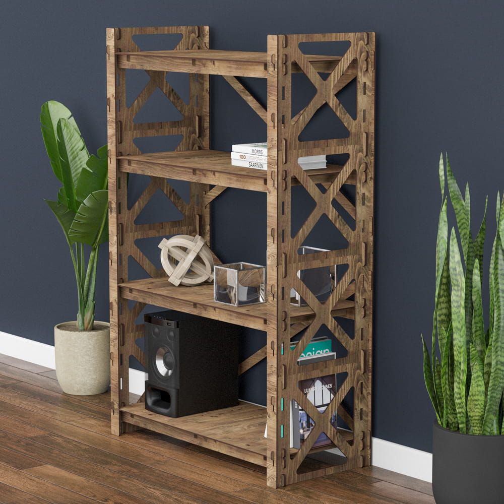 Hexagonica Стеллаж на 4 полки Provence-2 (1200В х 750Ш х 365Г)