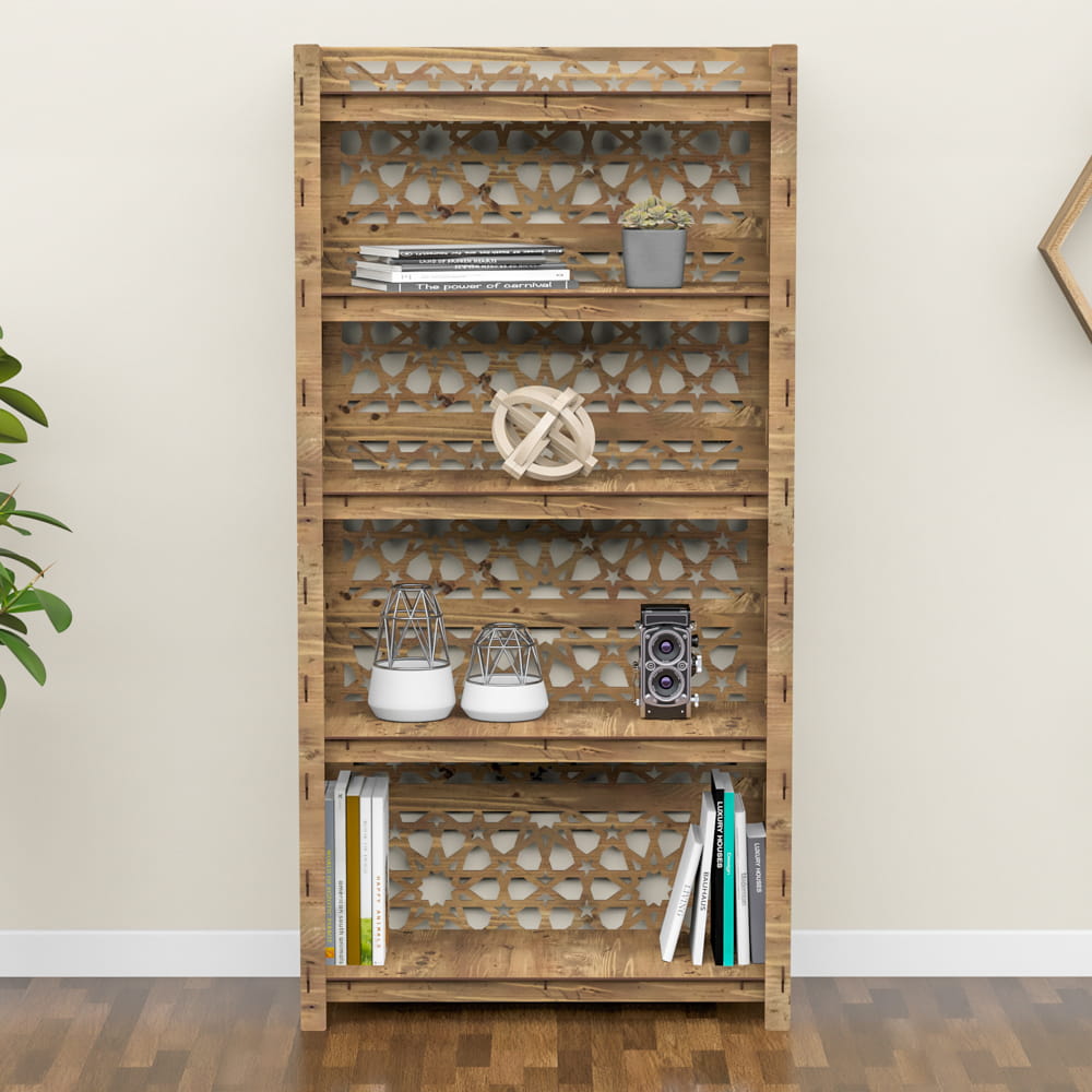 Hexagonica Стелаж на 5 полиць із задньою стінкою Arabic (1500В х 750Ш х 365Г)