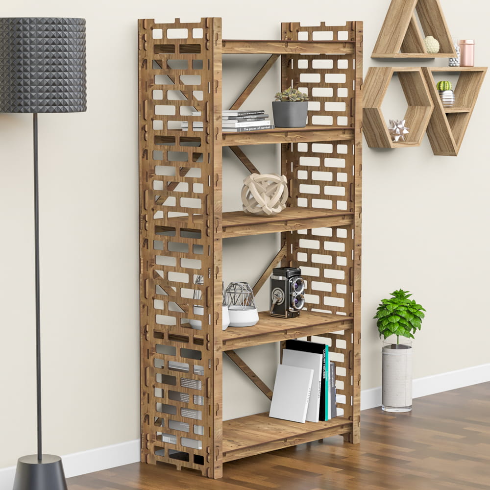 Hexagonica Стеллаж на 5 полок Brickwall (1500В х 750Ш х 365Г)