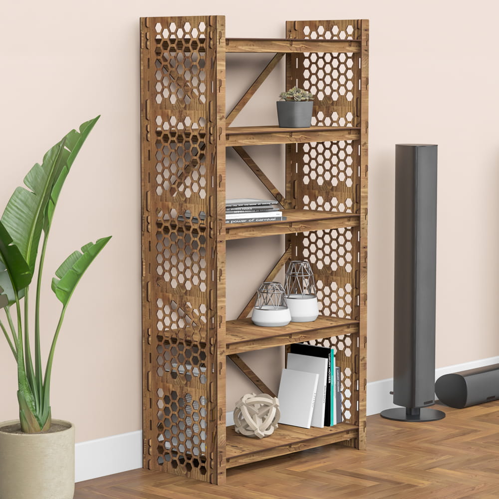 Hexagonica Стеллаж на 5 полок Honeycomb-S (1500В х 750Ш х 365Г)