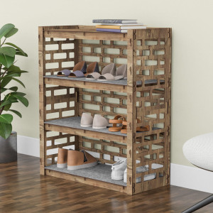 Hexagonica Полка Для Обуви на 4 полки Brickwall (900В х 750Ш х 345Г)