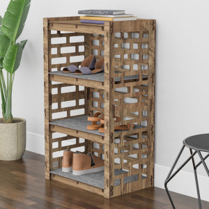Hexagonica Полка Для Обуви на 4 полки Brickwall (900В х 528Ш х 345Г)