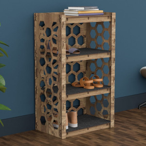 Hexagonica Полка Для Обуви на 4 полки Honeycomb (900В х 528Ш х 345Г)
