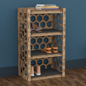 Hexagonica Полка Для Обуви на 4 полки Honeycomb (900В х 528Ш х 345Г)