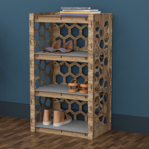Hexagonica Полка Для Обуви на 4 полки Honeycomb (900В х 528Ш х 345Г)