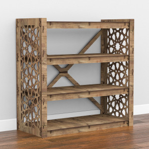 Hexagonica Комод на 6 ящиков серые корзинки Arabic 6В (750В х 750Ш х 345Г)
