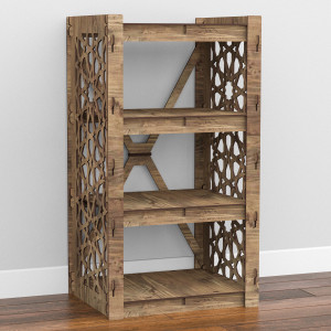 Hexagonica Комод на 3 ящика серые корзинки Arabic 3В (750В х 413Ш х 345Г)