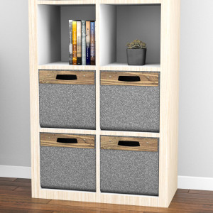 Корзина для хранения KALLAX Серая 1 (330 х 330 х 380)