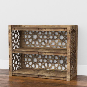 Hexagonica Низький Комод  на 5 шухляд чорні кошики Arabic 3М+2В (600В х 750Ш х 345Г)