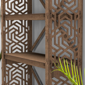 Hexagonica Стелаж на 5 полиць Chevron (1500В х 750Ш х 300Г)