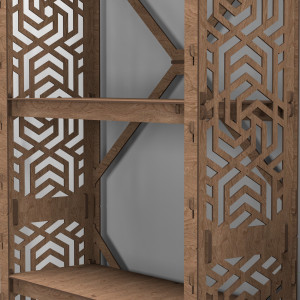 Hexagonica Стелаж на 4 полиці Chevron (1500В х 750Ш х 300Г)