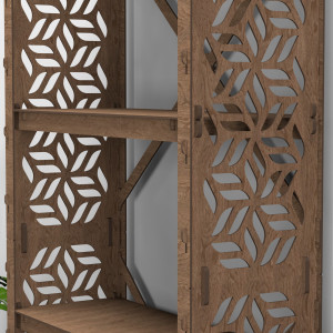Hexagonica Стелаж на 4 полиці Flowers (1500В х 750Ш х 300Г)