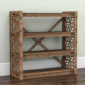 Hexagonica Комод на 6 ящиков серые корзинки Flower 6В (750В х 750Ш х 300Г)