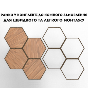 Деревянные Настенные Панели Соты Вільха Темная/Средняя/Светлая  36шт(1кв.м.)