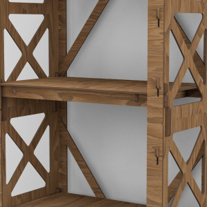 Hexagonica Стелаж на 5 полиць Provence (1500В х 500Ш х 300Г)