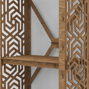 Hexagonica Стелаж на 4 полиці Chevron (1500В х 500Ш х 300Г)