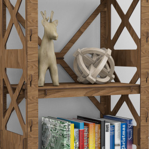 Hexagonica Стелаж на 4 полиці Provence (1200В х 500Ш х 300Г)