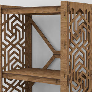Hexagonica Стелаж на 4 полиці Chevron (1200В х 500Ш х 300Г)